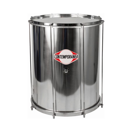 Surdo Contemporânea Pro 18″ en aluminium, puissant et léger. Professionnel - Fabriqué au Brésil : Qualité authentique samba !