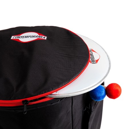 Housse de Surdo 24x60 cm Deluxe Contemporânea-rangement-poche-peau-mailloche
