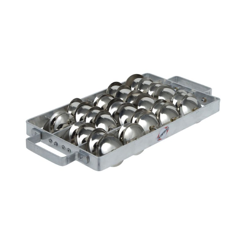 Chocalho Rocar double medium Contemporânea Pro C-GP03 : cadre aluminium, son puissant et brillant. batucada, samba