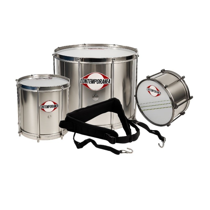 CSH-SC05-XS-S-L Ceinture pour  Surdo Caixa Répinique - rembourrée taille réglable -  Sangle Contemporânea PRO