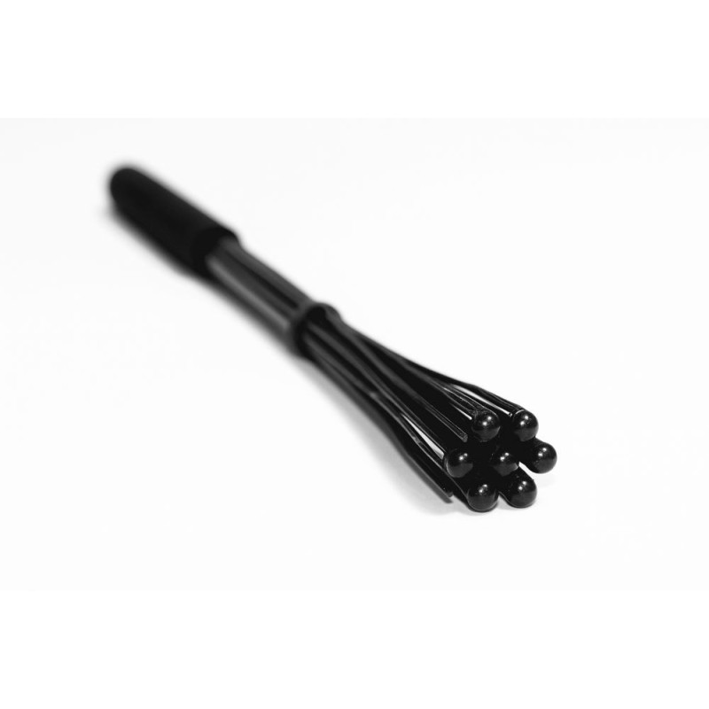 Baguette de tamborim 7 brins évasés 32,5 cm - dure -  avec Grip - Noir-C-BT07N-Zoom 7 brins