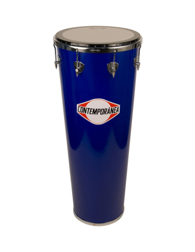 Timbal 14" pouces - Hauteur 90cm - 8 tirants - Bois Bleu - C-TIB02AZ