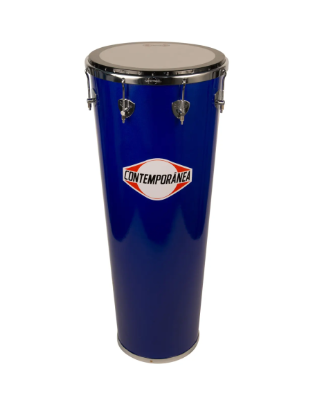 Timbal 14" pouces - Hauteur 90cm - 8 tirants - Bois Bleu - C-TIB02AZ