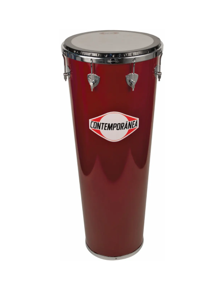 Timbal 14" pouces - Hauteur 90cm - 8 tirants - Bois Rouge - C-TIB02VE