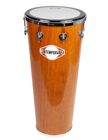 Timbal 14" pouces - Hauteur 80cm - 8 tirants - Bois - C-TIB04