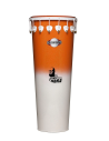 Timbal 14" pouces - Hauteur 90cm - 16 tirants - Aluminium - Cara de Cobra  - Blanc et Orange - C-TIM08