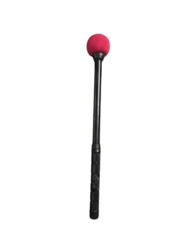 Mailloche de Surdo DOBRA - Légère - Aluminium - Batucada Samba Reggae – 40 cm - Manche Noir - Tête Rouge