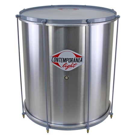 Surdo Contemporânea Light 18″ x 50 cm – 8 tirants : léger, maniable et puissant. Son grave net : batucada brésilienne.