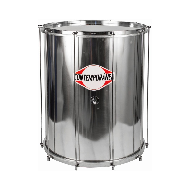 Surdo Contemporânea Série Pro 20″ en aluminium, puissant et léger. Professionnel - Fabriqué au Brésil : samba Batucada